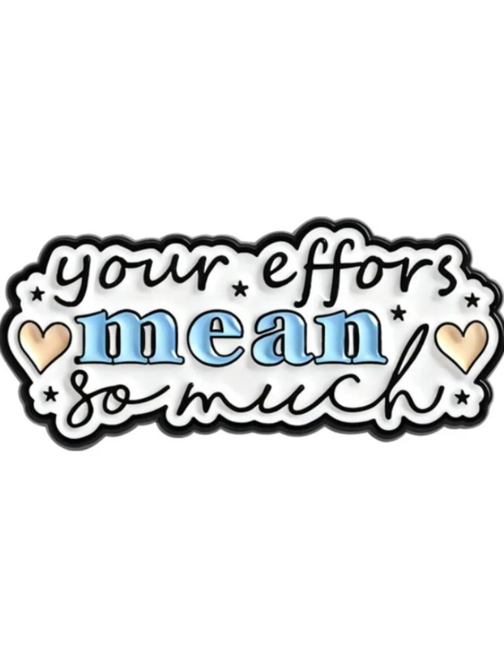 Positivity Enamel Pin | Cute Aesthetic Motivational Brooch - Picture 1 of 2